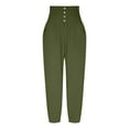 thumbnail image 5 of Summer Savings Clearance 2023! Sweatpants for Women Plus Size High Waist Stretch Solid Color with Pockets 7/8 Pants S-3XL, 5 of 5