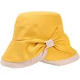 thumbnail image 6 of CoCopeaunts Summer Bucket Hat Women Bow Tie Irregular Brim Outdoor Beach Fisherman Hat UV Proof Sun Protection Bucket Cap, 6 of 8