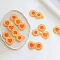 thumbnail image 5 of 4pcs Valentine's Day Cookie Cutters for Linzer Cookies 2 inch 3D Pressable Biscuit Molds Heart Flower Round Stamps for Jam Tart Shortbread DIY Baking Tools Holiday Party Supplies, 5 of 9