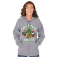 thumbnail image 3 of Smurfs Holiday Christmas Cheer Zip Up Hoodie Men's Women's Brisco Brands S, 3 of 6