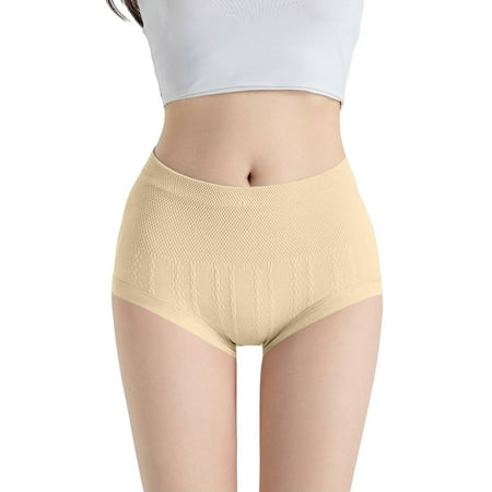 Weyolog Panties for Women  Women s Lace Plus Size Waist Sexy Breifs Gather Your Waist And Buttocks Lines  Panties for Women Yellow L