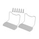 thumbnail image 2 of 2 topes deslizantes para colchón, pinzas para colchón, fáciles de instalar, multifuncionales. Blanco 10CM, 2 of 9