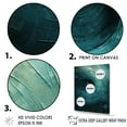 thumbnail image 3 of Designart "Spiraling Tranquil Teal Twist I" Abstract Spirals Floater Framed Wall Art Prints, 3 of 5