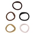 thumbnail image 2 of Bradem 5-Color Cotton Hair Ties&nbsp;- High Elastic No-Crease, Metal-Free Ponytail Holders for Women & Girls, 2 of 8