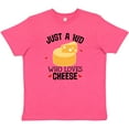thumbnail image 3 of Inktastic Cheese Lover Kids Youth T-Shirt, 3 of 5