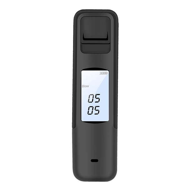 Probador Alcohol Sin Contacto Instrumento Análisis Alcohol Recargable USB Dispositivo Alcohol Probador Alcohol (negro)
