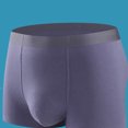 thumbnail image 2 of Men Underwear Plus Size Loose Modal Seamless Underpants Middle Waist Solid Color Breathable Underwear, 2 of 9