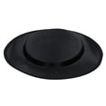 thumbnail image 1 of Abbracc Flatcap Satin Base Hat For Fascinator Black, 1 of 4
