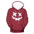 thumbnail image 5 of Sudadera con capucha de Halloween para hombre, informal, de moda, con cuello redondo, estampado, manga larga, blusa de poliéster, 5 of 5
