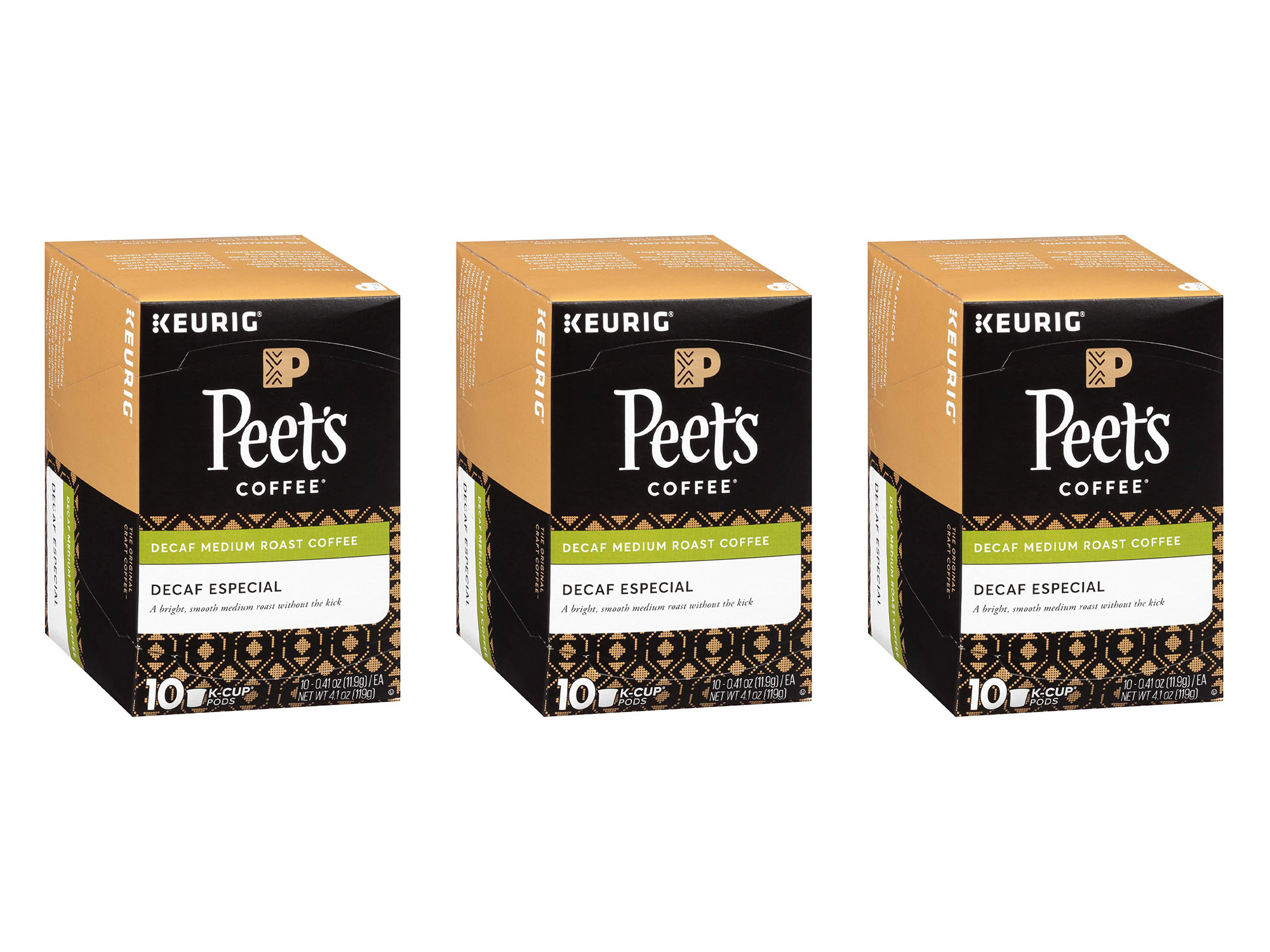 Peet's Coffee And Tea Decaffeinated Especial Medium Roast Coffee K Cup