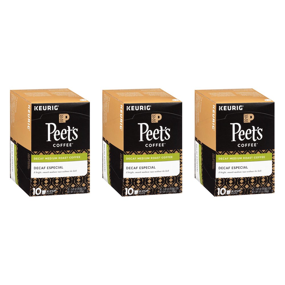 Peet's Coffee And Tea Decaffeinated Especial Medium Roast Coffee K Cup