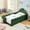 Green, variant on HICOMILA Twin Dinosaur-Shaped Bed Frame with Guardrails - Upholstered Platform Bed