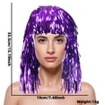thumbnail image 2 of MEICHEN Colorful PET Fringe Wig Sparkling Festival Headpiece for Cheerleaders Sports Fans and Summer Essentials Fall Fashion Accessories, 2 of 5