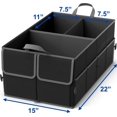 thumbnail image 3 of Car Trunk Foldable MultiCompartment Car Organizer with Removal Lid Securing Straps and Buckles for Folding, 3 of 6