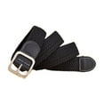 thumbnail image 5 of Previn Women's Loops Belt Braided Belt Circle Buckle Casual Chic All Seasons Canvas Belt Braid Black Small-Large, 5 of 5
