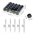 thumbnail image 2 of Kit de herramientas de costura de acero inoxidable 25 accesorios de máquina de coser de bobina de hilo de costura de rejilla Sweethay HA8194-00B, 2 of 6