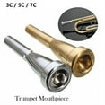 thumbnail image 3 of Professional Trumpet Mouthpiece 3C 5C 7C Size for Bach Beginner Exerciser Parts, 3 of 4