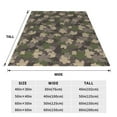 thumbnail image 3 of Honeii Camouflage maple Print Fleece Blanket - Throw Blanket for Bed, Sofa, Couch, Camping, and Travel , Microplush Ultra Soft Warm Blanket-80"x60", 3 of 7