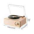 thumbnail image 3 of Byujiro New Vintage Vinyl Bluetooth Audio and Alarm Clock Vintage Phonograph Bluetooth Speaker Glue Wireless Charging Card Bluetooth Audio Phonograph Gift, 3 of 9