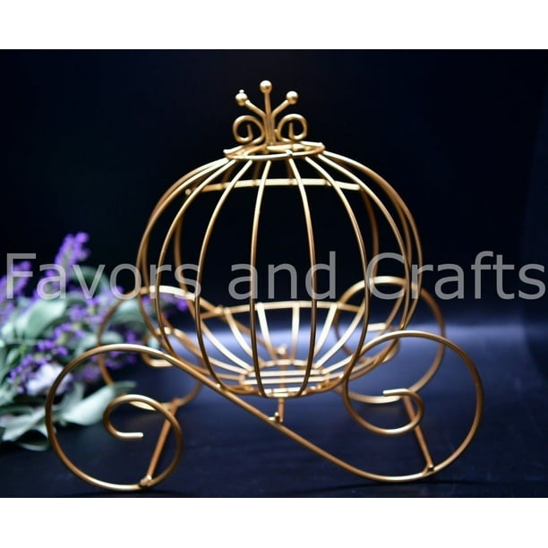 Gold Cinderella Pumpkin Carriage Wedding Centerpiece Coach Carroza