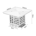 thumbnail image 2 of Chimney Cap,Chimney Cover,Chimney Rain Caps with Adjustable Metal Strips,Screws & Gloves,304 Stainless Steel Fireplace Chimney Caps for Outside, 2 of 8