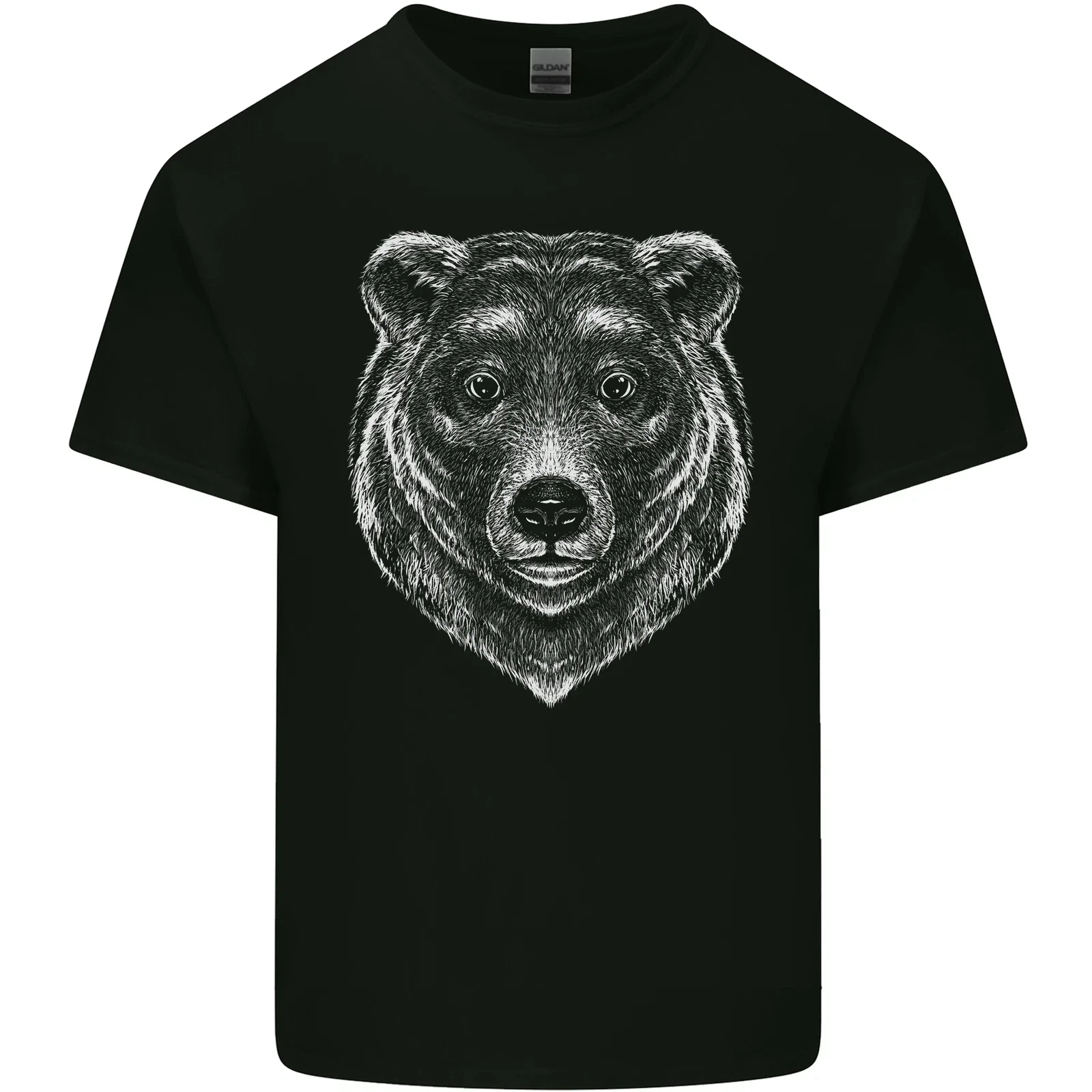Grizzly Bear Fierce Wildlife Animal Portrait Nature Unisex T-Shirt Y3865, Up to Size 5XL
