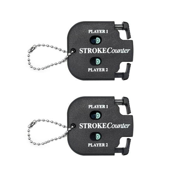 2pcs Golf Score Indicator 2 Player Stroke Counter Clicker Portable Golf Handy Count Shot for Different Kinds of Competitions and Games
