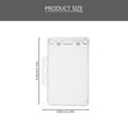 thumbnail image 2 of EXHUMKY 5Pcs Protective Card Sleeve Clear Badge Sleeve for School Use and Adults, 2 of 8
