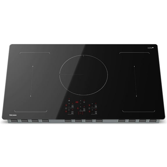 Tecasa 36 Inch 5 Burners Induction Cooktop in Black, Built in Stove Top with Bridge Element, Flex Zone, and Boost Function
