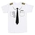 thumbnail image 3 of Luso Aviation T-Shirt Uniforme Pilote Moyen Blanc, 3 of 4