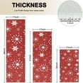 thumbnail image 4 of Red Christmas Snowflake Pattern Kitchen Rugs Sets Of 3,Kitchen Runner Rugs Non Skid Washable,Decorative Kitchen Floor Mats for Kitchen,Sink,Laundry,17"x30"+ 17"x47" + 17"x59", 4 of 6