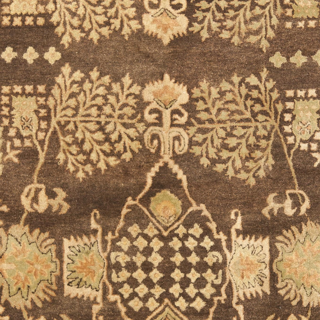 SAFAVIEH Bergama Tarah Oriental Wool Area Rug, Brown/Green, 9'6" x 13'6"