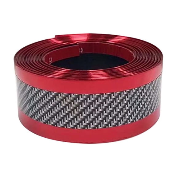 Car Door Sill Protector Strip Carbon Fiber Rubber, Scratch-Proof Guard for Cars Trucks SUVs, Flexible Easy Install Trim Accessory for Vehicle Entry Step Protection