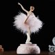 thumbnail image 2 of Ballerina Music Box Dancing Girl Swan Lake Carousel with Feather for Birthday Gift, 2 of 5