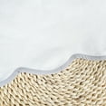 thumbnail image 3 of HIG Off-White King Bed Skirt, Scallop Edge Pleated Dust Ruffle, 14 Inch Drop Anti-Slip Thick Fabric, Pre-Washed for Durability, 3 of 8