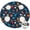 Football and Baseball, variant on Football and Volleyball White Pattern Round Fitted Tablecloth with Elastic Edge, Waterproof Dining Table Cover for Indoor Outdoor Camping and Daily Use