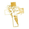 thumbnail image 5 of LOVIVER Resurrected Statue Wall Sculpture Jesus Figures Collection Ornament Background Hanging Decoration for Bedroom Chapel Living Room Gold, 5 of 8