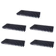 thumbnail image 2 of Fiaya Women 128 Cell Nursery Plug Tray, 5 Pcs Plastic Seedling Starting Tray, Reusable Plant Germination Planter for Planting Mung Wheatgrass Gardening (Black), 2 of 5