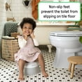 thumbnail image 6 of Ingenuity Ready Set Go Potty, Removable Bowl, Non-Skid Bottom, Wide Stable Base, Ages 18 Months & up, White & Grey, 6 of 9
