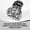 thumbnail image 3 of Defy Sports Gel Padded Fitness Gloves - Ideal for Men & Women, MMA, Muay Thai, Boxing Fight, Skulls, XL, 3 of 5