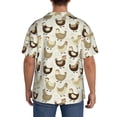 thumbnail image 5 of Balery Chicken Cartoon Men's Casual Button Down Shirt Short Sleeve Textured Summer Cuban Beach Shirts-3X-Large, 5 of 7