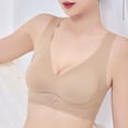 thumbnail image 2 of MDUKONU Women’s Bras Bras for Women No Underwire Wave Push Up Wireless Bra Seamless Bras Full Coverage Bralettes Lift Everyday Bras Khaki XXXL, 2 of 6