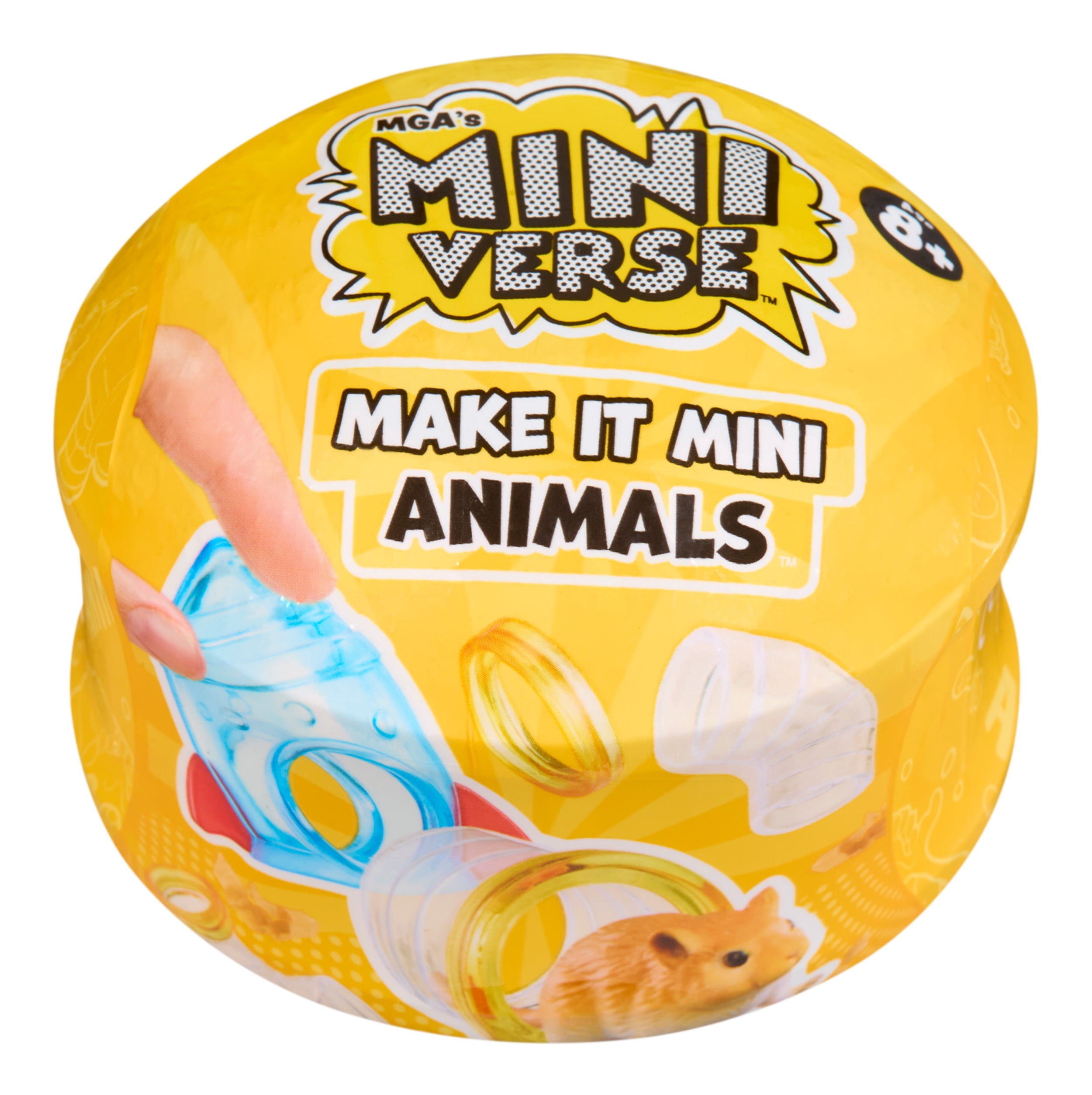 MGA's Miniverse Make It Mini Animals Series 2 Mini Collectibles, Blind Pack, Crafts, Resin, Replica Animals, Collectors, Gifts, 8+