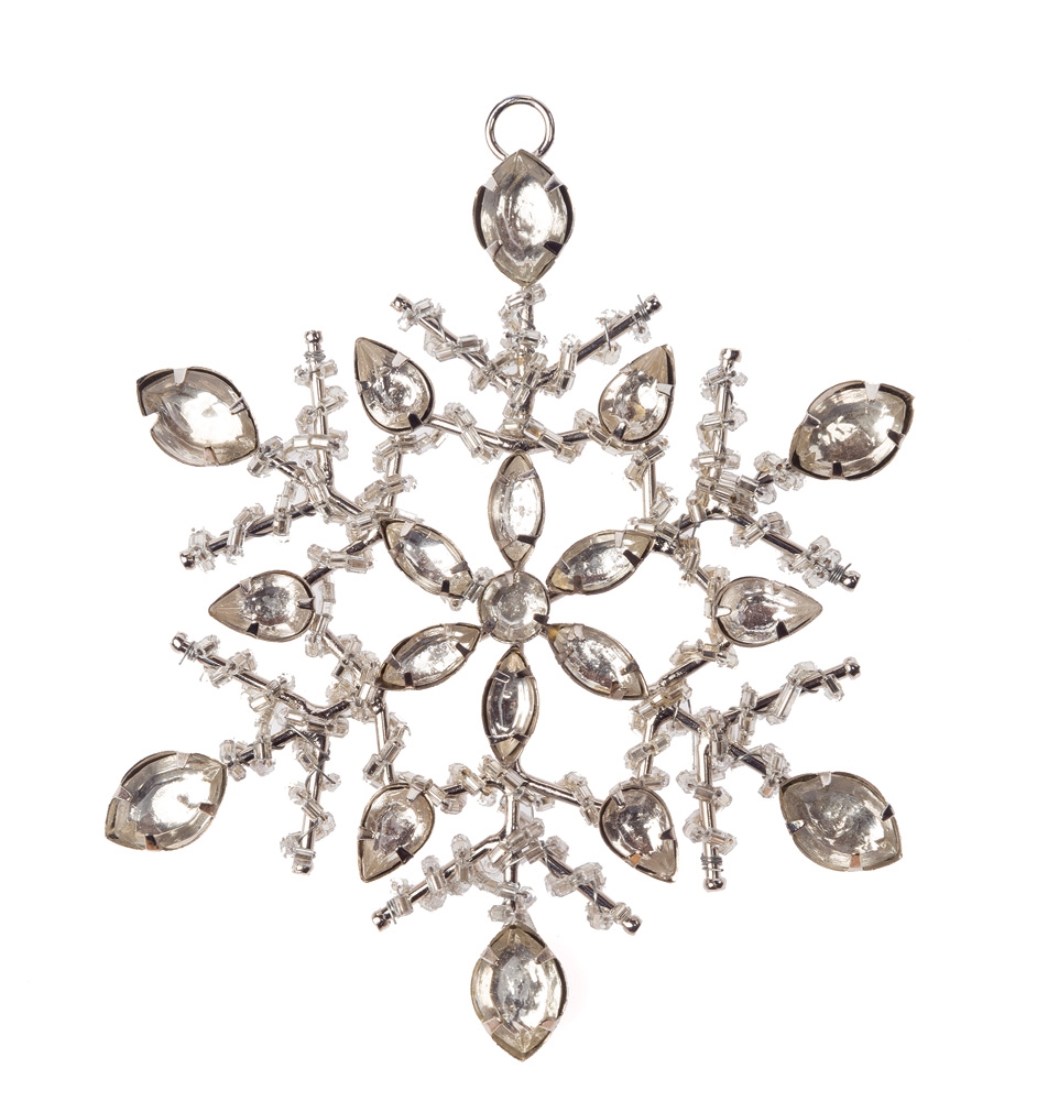 Cultural Intrigue Luna Bazaar Rhinestone Snowflake Ornament (5Inch