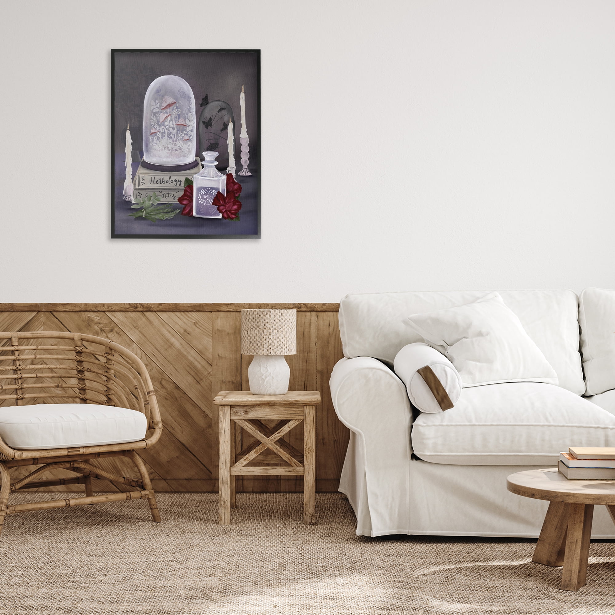 Stupell Industries Spooky Apothecary Vibes Black Framed Giclee Art, design by Adreane Fippinger