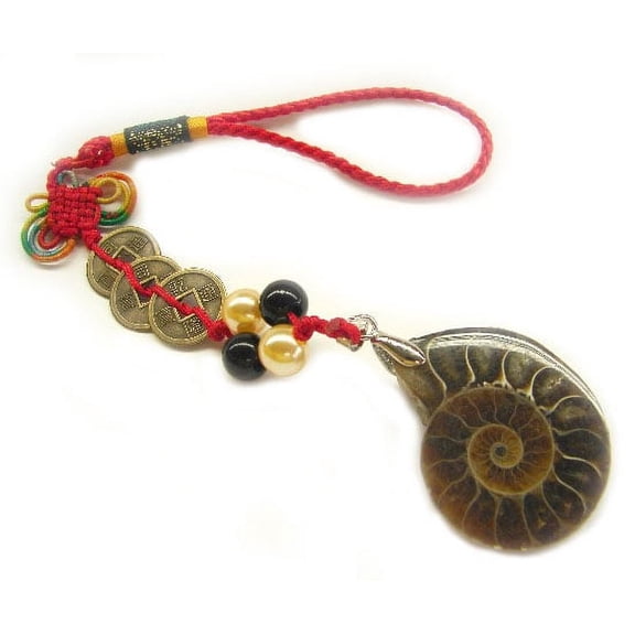 Feng Shui Spiral Snail Ammonite Shell Charm