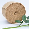 thumbnail image 2 of Rollo de cinta amarilla, cinta de yute, cinta de yute natural, cinta de lino amarilla para manualidades, utilizada para envolver regalos, manualidades de bodas y fiestas, 2 of 5