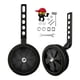 thumbnail image 4 of Ruedas de entrenamiento para bicicleta infantil, resistentes, universales, para 12", 14", 16" y 18" negro, 4 of 9