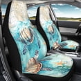 thumbnail image 4 of XYZCANDO Turtle and Star Pattern Car Seat Covers for Woman Decorative Front Seat Cover Thin Easy to Install, for Van Auto Truck, 4 of 10