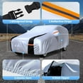 thumbnail image 3 of SUV Cover 100% Waterproof All Weather, 10 Layers Outdoor Car Covers for Automobiles - Sun & Rain Protector. Custom Fit Highlander, Honda Pilot, GMC Acadia, Pathfinder, Atlas, etc. S3 (See Size Chart), 3 of 11